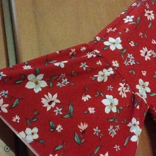 Mango mini dress like new, red floral pattern
