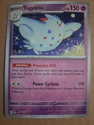 Pokemon Togekiss (85/234) Obsidian Flames 2,5e