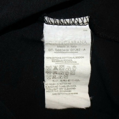 Dolce & Gabbana "I Have a Beautiful Life" T-shirt like new, black, size S