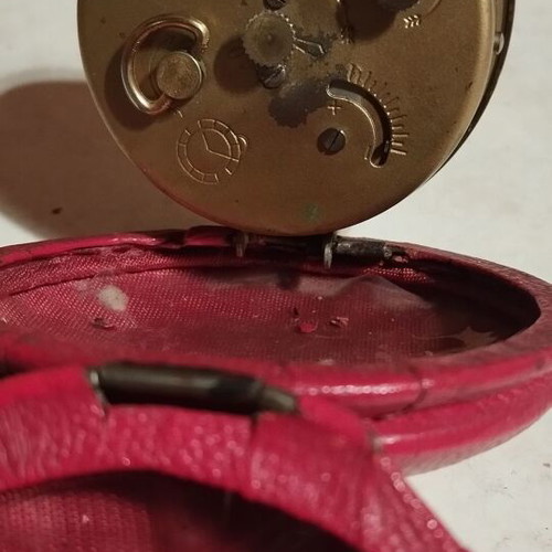 Oris travel clock used, retro analog with alarm