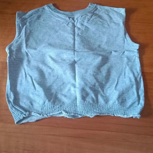 H&M blouse like new, grey and pink, size 134 cm for 9 years old