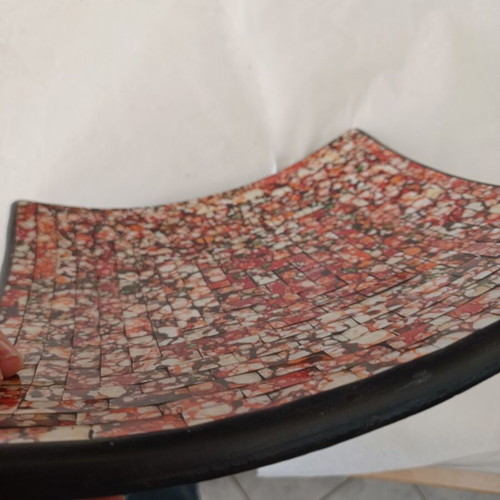 Handmade decorative glass fruit bowl mosaic used