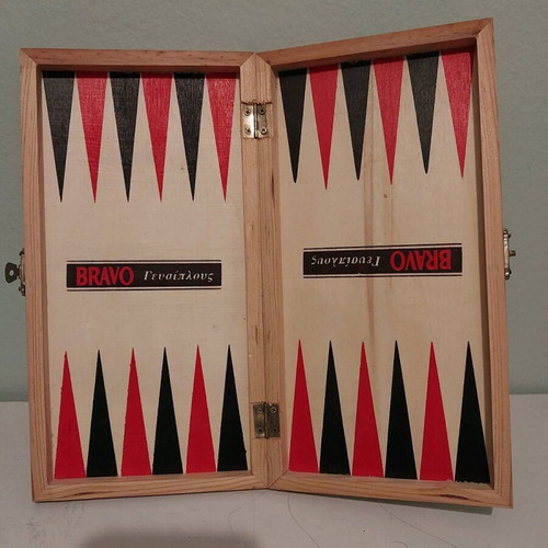 Backgammon collectible box used