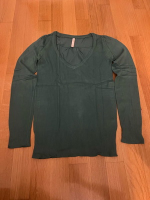 Bershka knitted sweater dark green like new