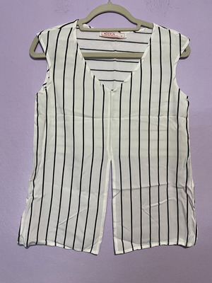 Doca striped shirt, black and white