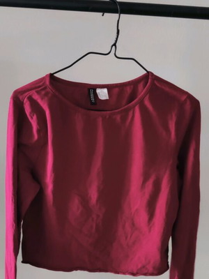 Crop top long sleeve red used H&M