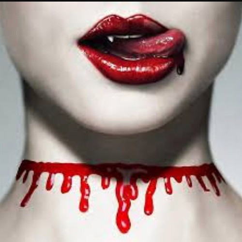 Mask and blood choker new, pack of 2 pieces