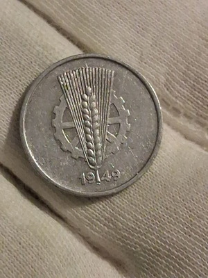 10 Pfennig DDM 1949 East Germany coin