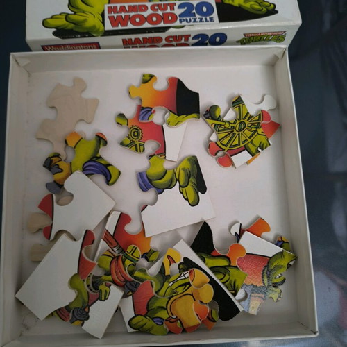 Puzzle Teenage Mutant Ninja Turtles used, wooden 20 pieces