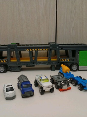 Matchbox Speedway Transport Truck μεταχειρισμένη νταλίκα με σετ οχημάτων