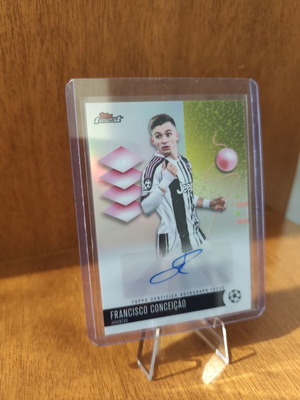 2024-25 Topps Finest Francisco Conceicao Juventus Auto Autograph Refractor card like new