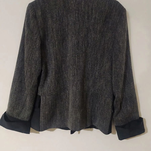 French jacket dark gray with black new, size 38