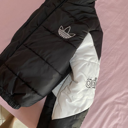 Adidas sports jacket black and white size small like new