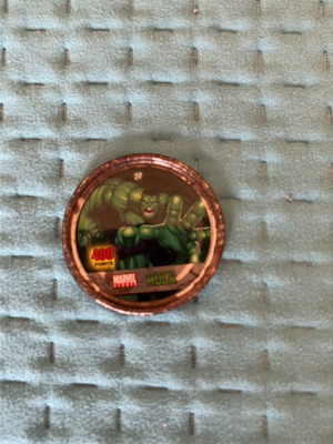 Tapa used Marvel Hulk collectible tag