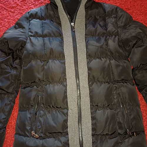 Puffer jacket black with gray details Ativo Fashion Wear like new