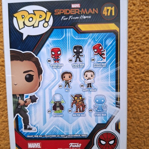 Funko Pop Spider-Man Far From Home MJ Zendaya used with damaged box