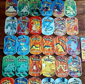 Pokémon metal tags 2006 originals