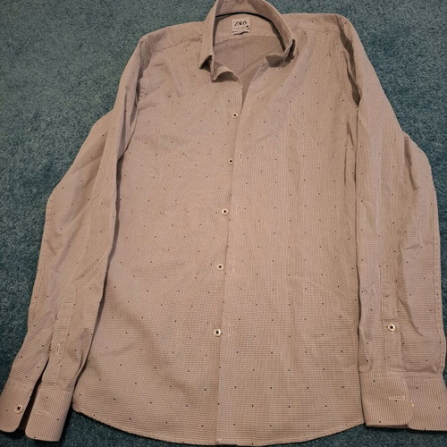 Zara shirt size S like new, white and blue