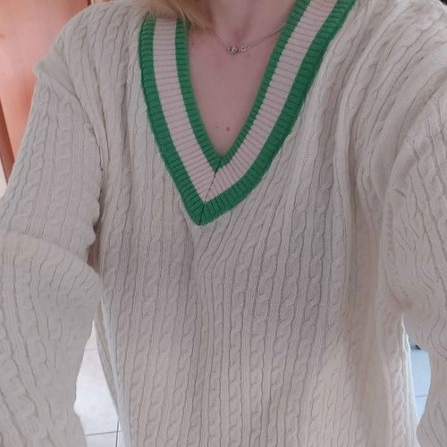 Cashmere Sweater size L new, white