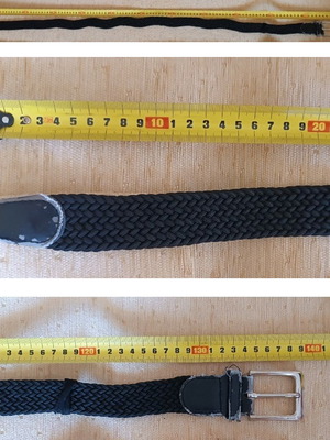 Elastic belt, black, size 135 cm