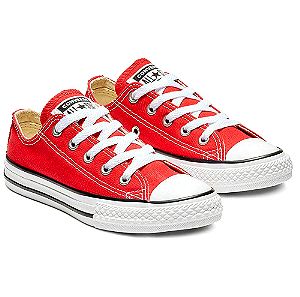 All Star Converse κόκκινα σταράκια κόκκινα πάνινα no 26 παιδικά παπούτσια σαν καινουρια