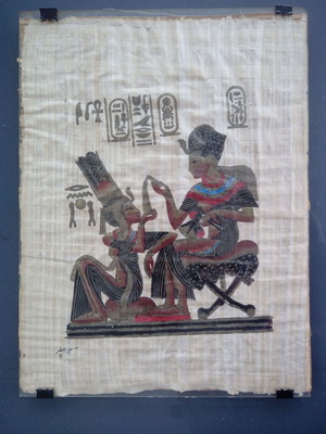 Egyptian papyrus like new, hand-painted