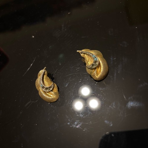 Earrings used, missing blue stones