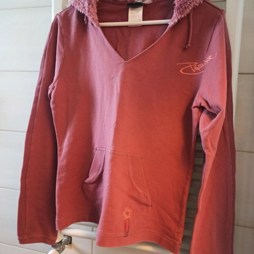 Chiemsee fur-lined hoodie Medium 38/40 dusky pink like new