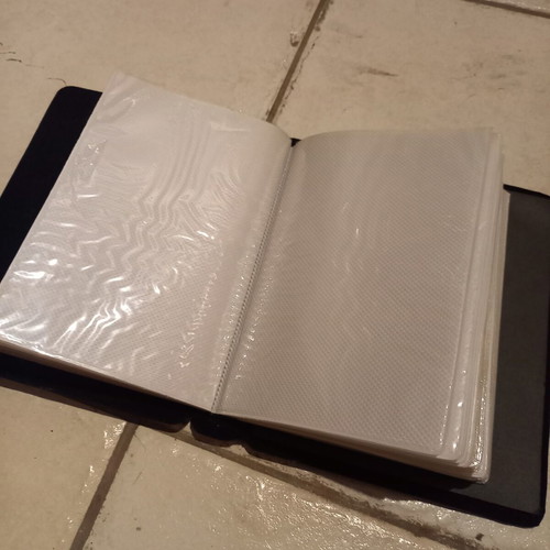Photo album with silver-plated frame used