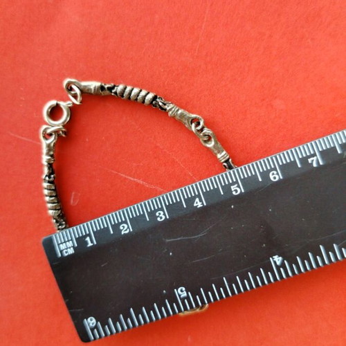 Vintage Tunisian silver bracelet, handcrafted ethnic cuff