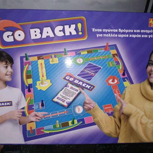 Go Back board game used, missing instructions