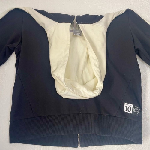 Nike Two-Tone Hoodie Black & Off-White Size XL Like New