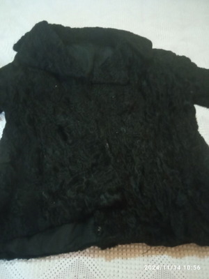 Astrakhan fur like new, genuine black