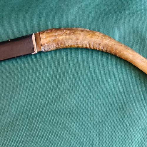 Vintage Cretan Knife Antique with Natural Goat Horn Handle and Mantinada like new