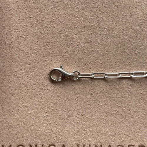 Monika Vinader Paperclip Chain 925 Sterling Silver Bracelet new