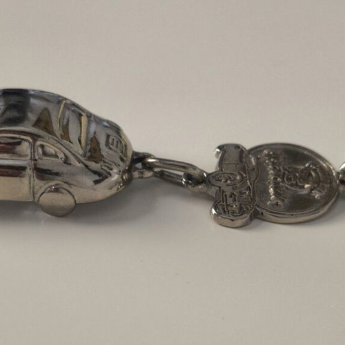 Lumidis Papagalos Collectible Metal Keychain like new