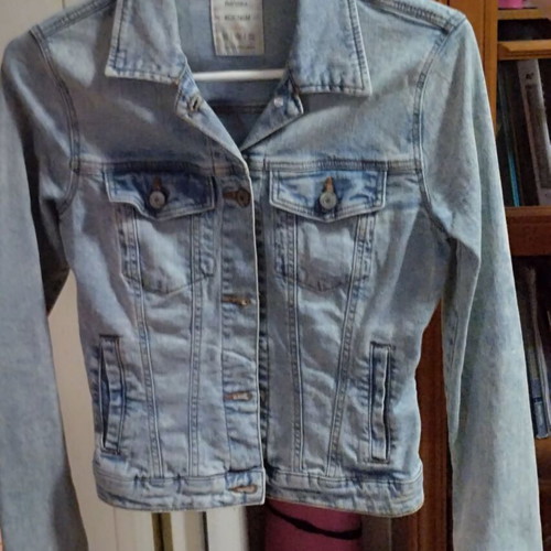 Bershka Denim Jacket 100% Cotton like new, blue, size XS