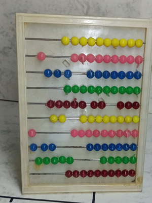 Greek Abacus plastic, vintage, like new