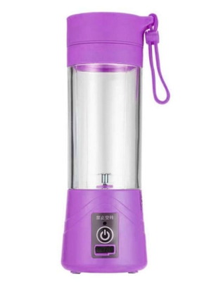 Φορητό Juicer Blender Cup και Powerbank μωβ καινούργιο