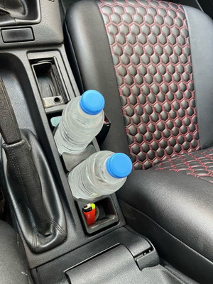 BMW E36 cup holder with storage space