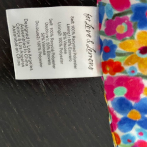 For Love & Lemons Strapless Short Dress Multicolor Like New