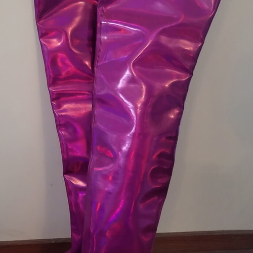 By Far Stevie 99 Knee High Boots New, Fuchsia Iridescent Size 41