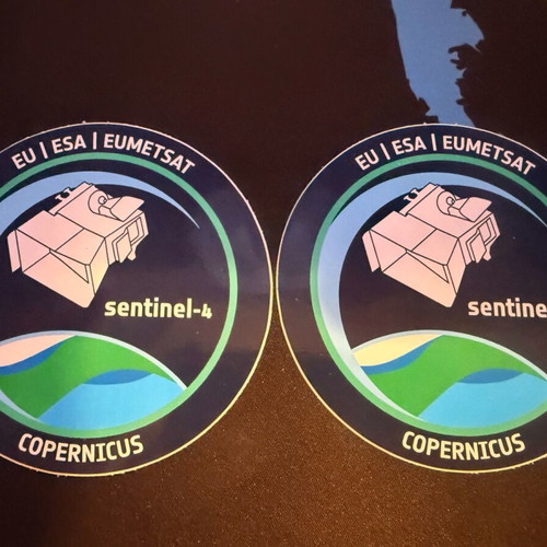 Sentinel-4 ESA collectible stickers new, 2 pieces