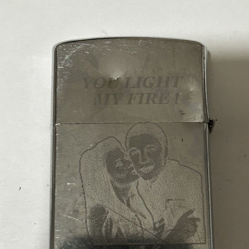 Star gasoline lighter used with American Style and You Light My Fire engravings