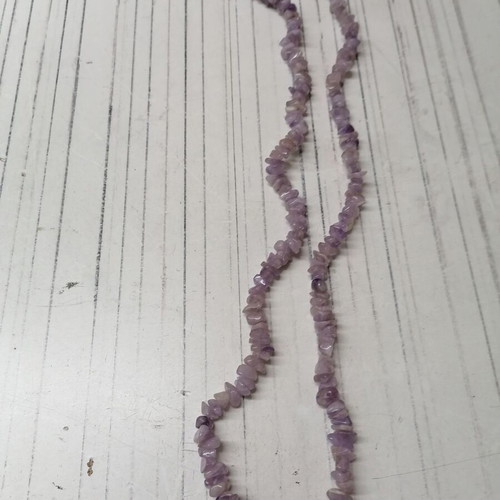 Necklace made of stones new, brass and aluminum