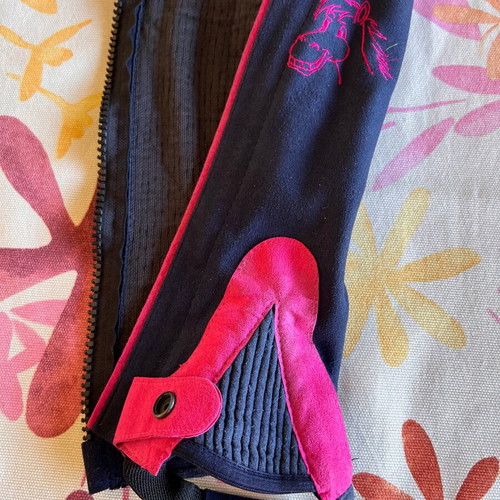 Equestrian gaiters and gloves used, size S