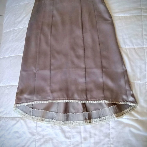Dress with shiny silver fabric like new, small-medium