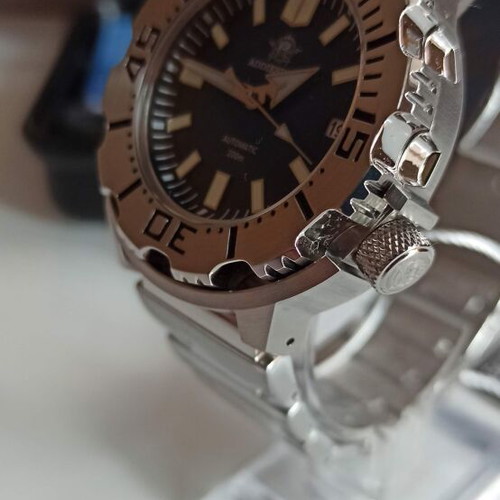 Addiesdive men's automatic watch new, blue dial