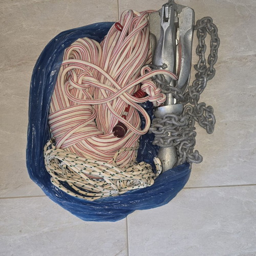 Anchor set with ropes, new, 3 kg
