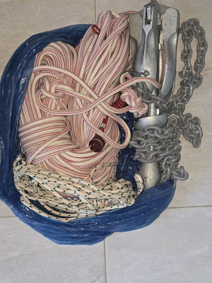 Anchor set with ropes, new, 3 kg